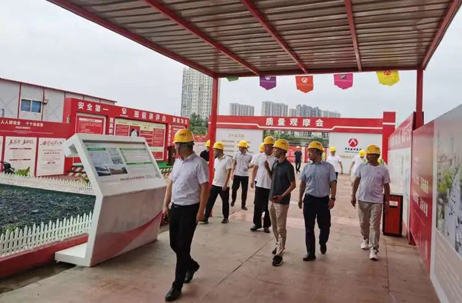南昌市政建設集團組織“優(yōu)秀工地”觀摩交流活動